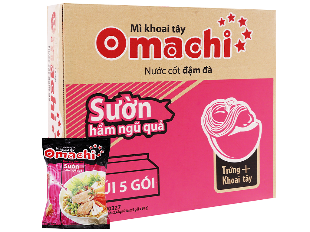 Omachi sườn hầm ngủ quả 1 thùng