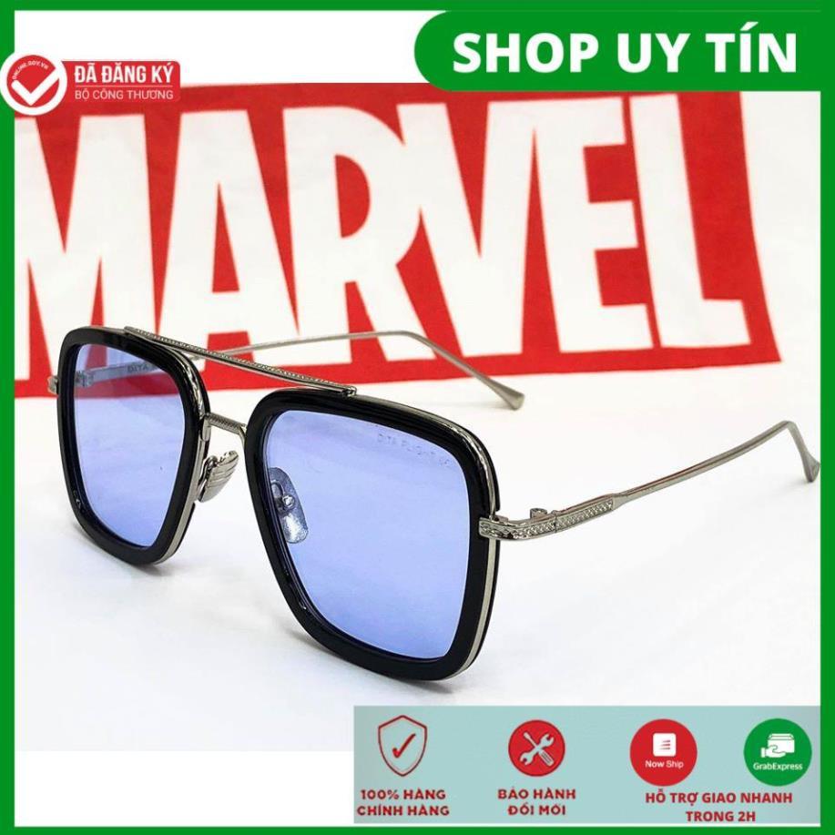 MẮT Kính mát IRON MAN EDITH cao cấp kính râm vuông gọng kim loại Avenger cho NAM HOT TREND