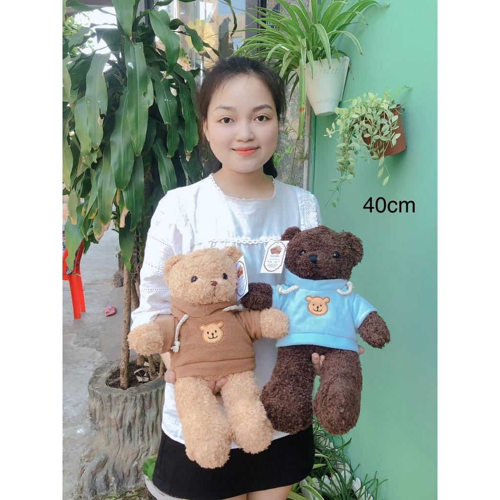 Teddy áo hoodie lông xù cao cấp