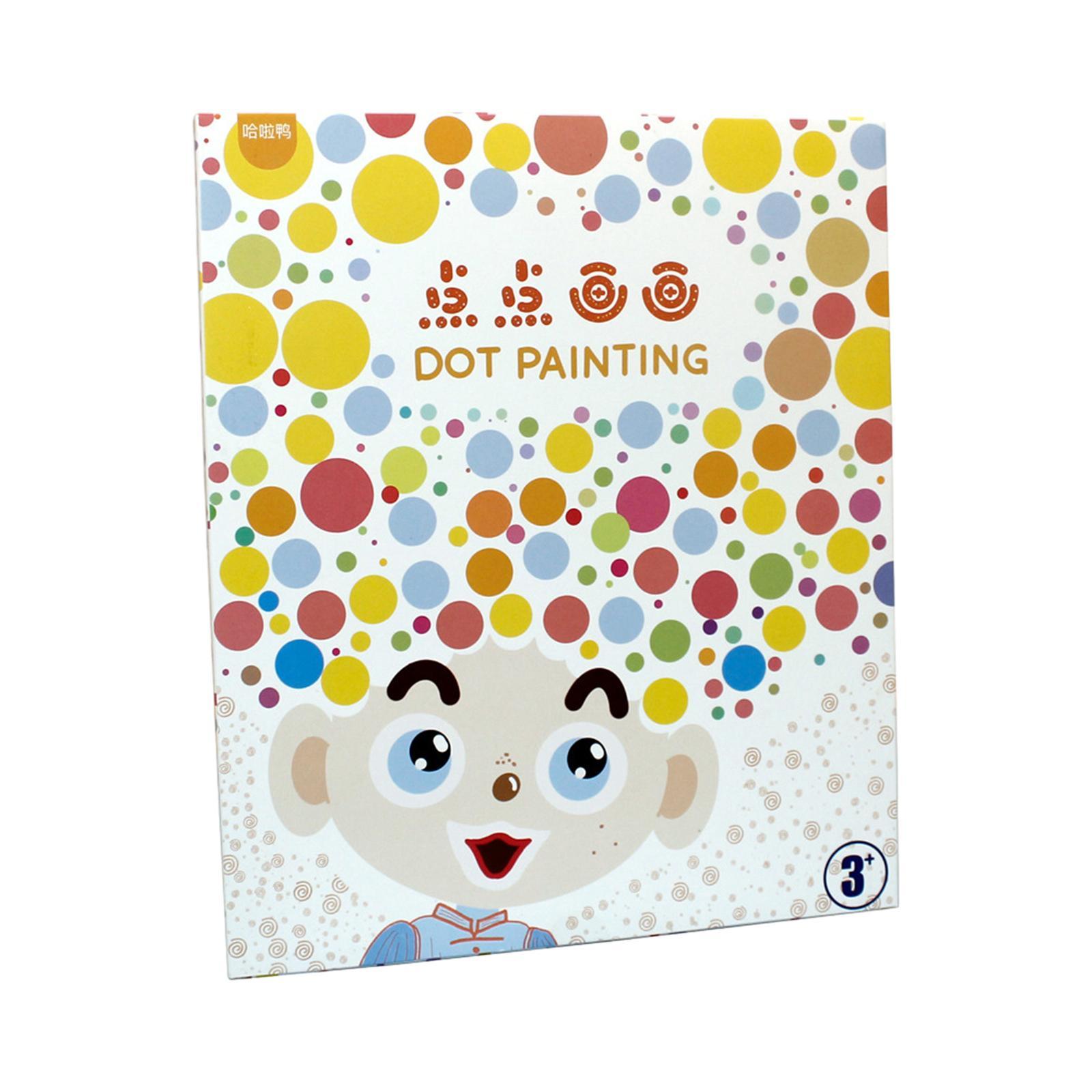 30Pcs Dot Coloring Papers for Age 3+ Kids Kindergarten Activities Boys Girls