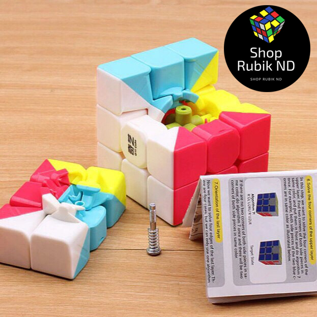 Rubik 3x3 QiYi Warrior S Stickerless Rubic 3 Tầng Không Viền