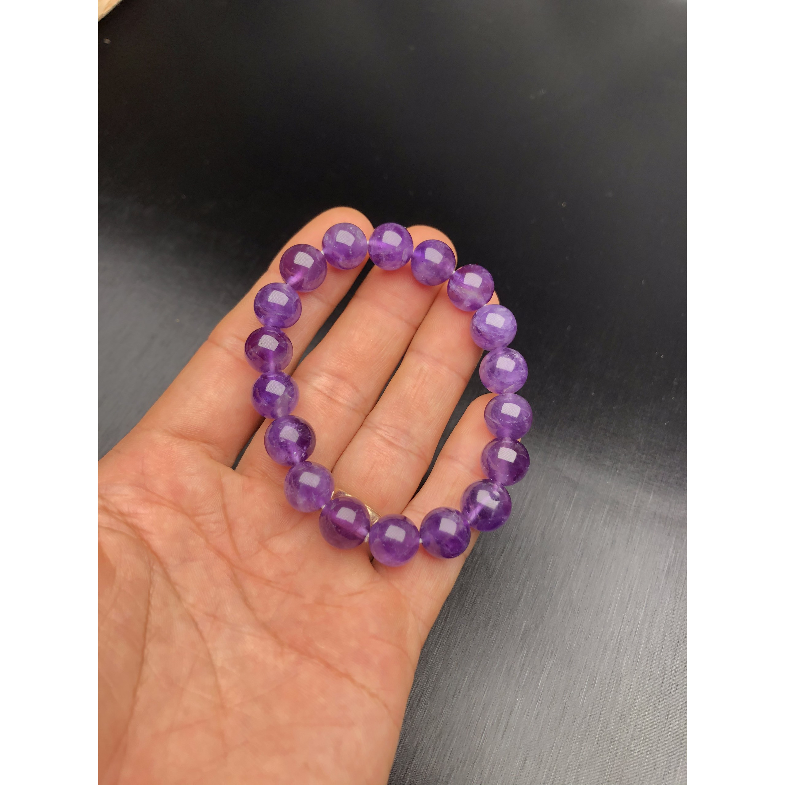 Vòng Tay Đá Thạch Anh Tím Tự Nhiên - Natural Amethyst 10mm