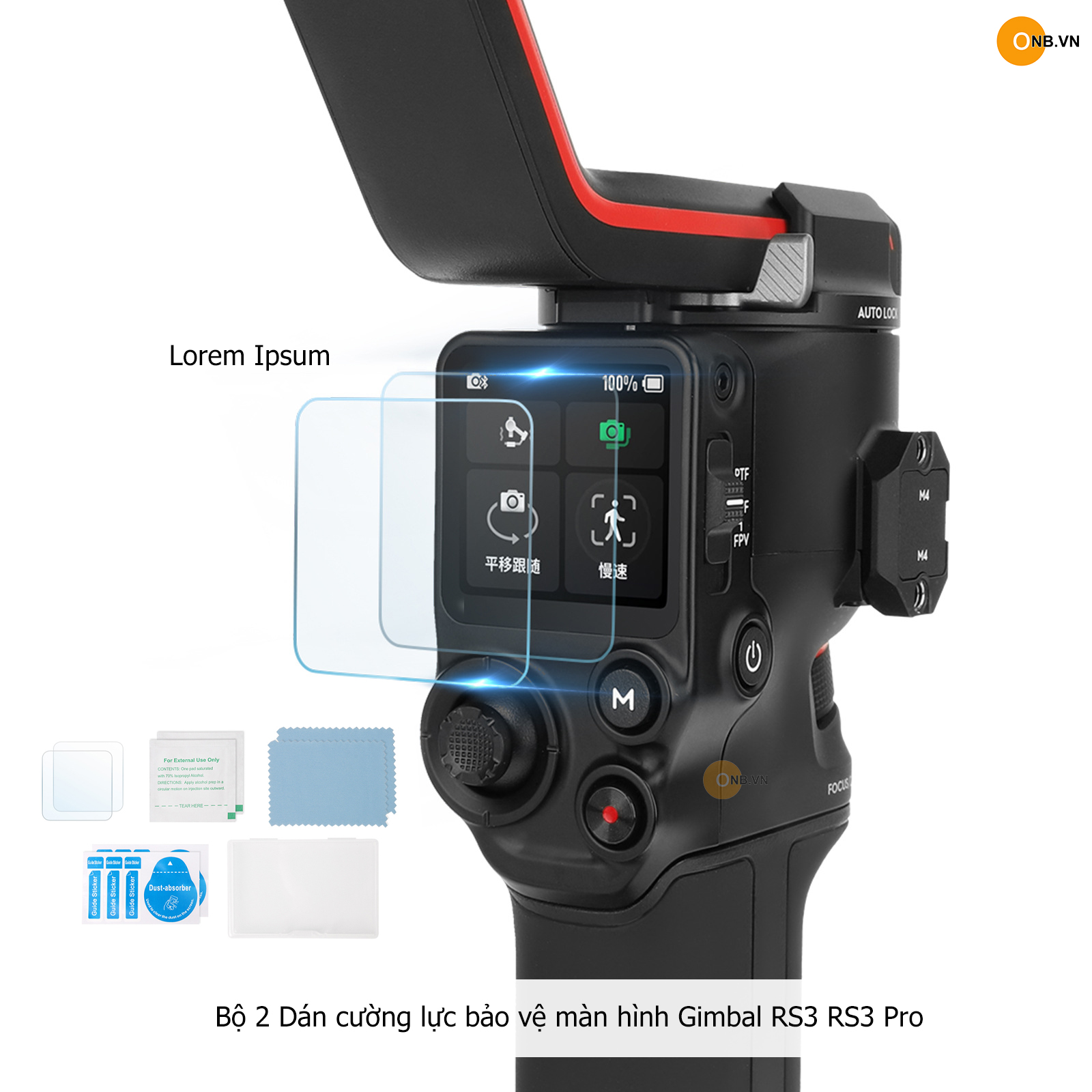 Gimbal Ronin RS3 Bộ 2 miếng dán cường lực màn hình