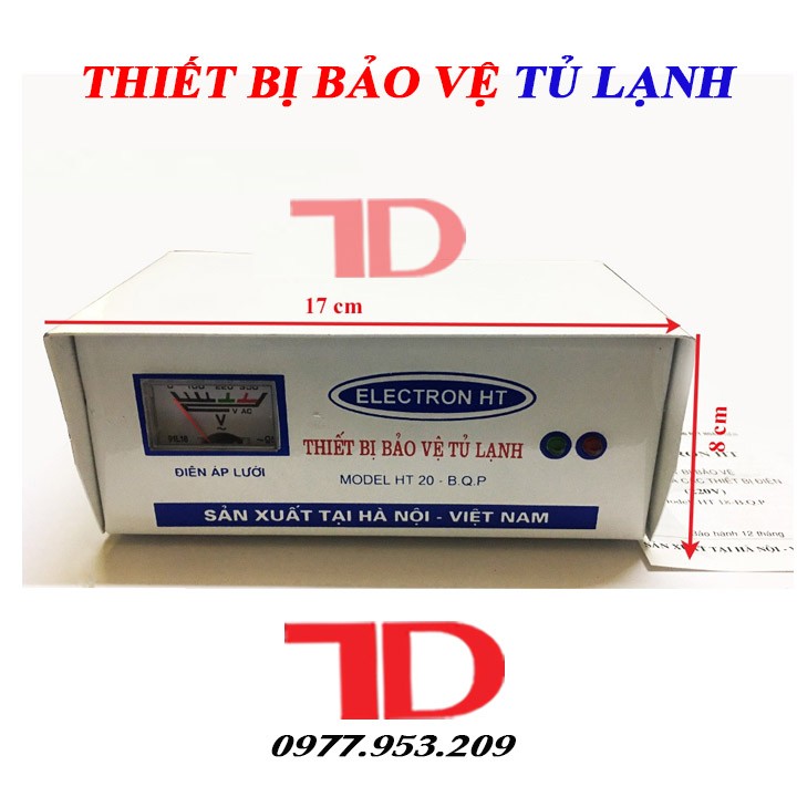 Thiết bị bảo vệ dành cho tủ lạnh loại BK2000 và HT20