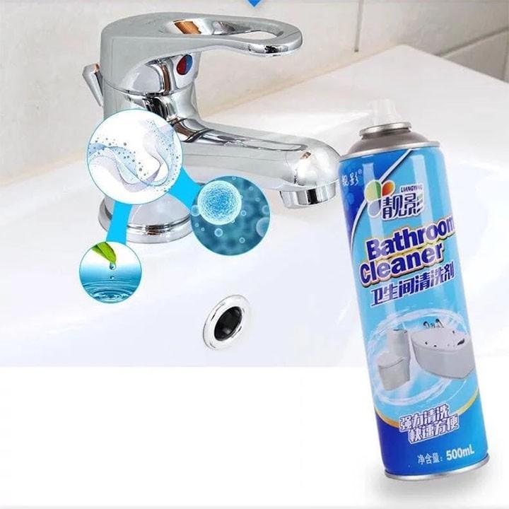 Chai xịt bọt tuyết tẩy rửa hiệu quả nhà tắm và nhà vệ sinh Bathroom Cleaner 500ml