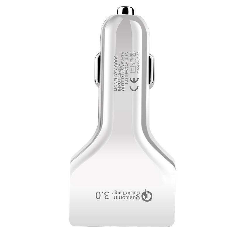 Tẩu Sạc Điện Thoại 4 Cổng USB 5V 3.1A Cho Xe Hơi