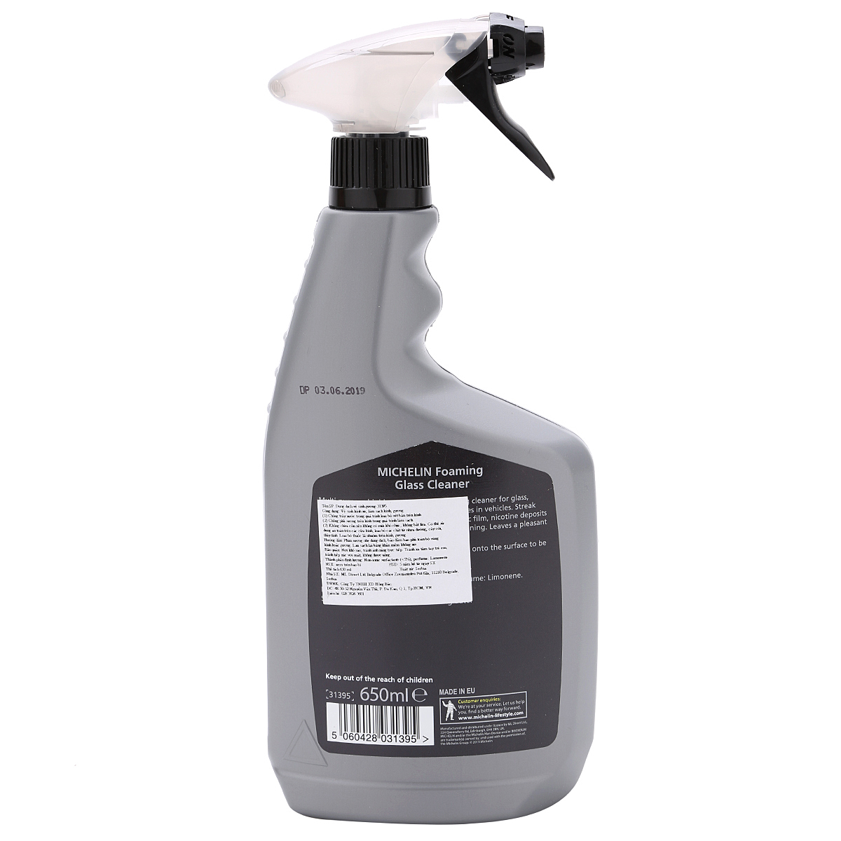 Dung dịch vệ sinh gương Michelin Foaming Glass Cleaner 31395 - 650ml - Hàng chính hãng