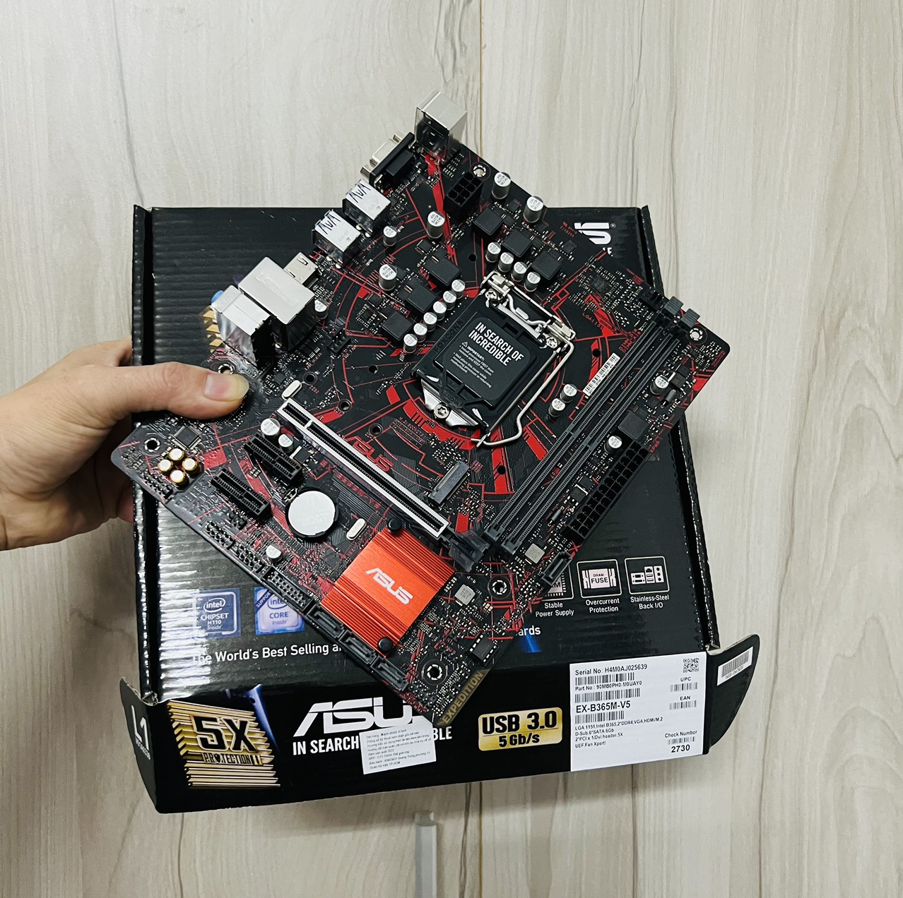 Bo Mạch Chủ ASUS EX-B365M-V5