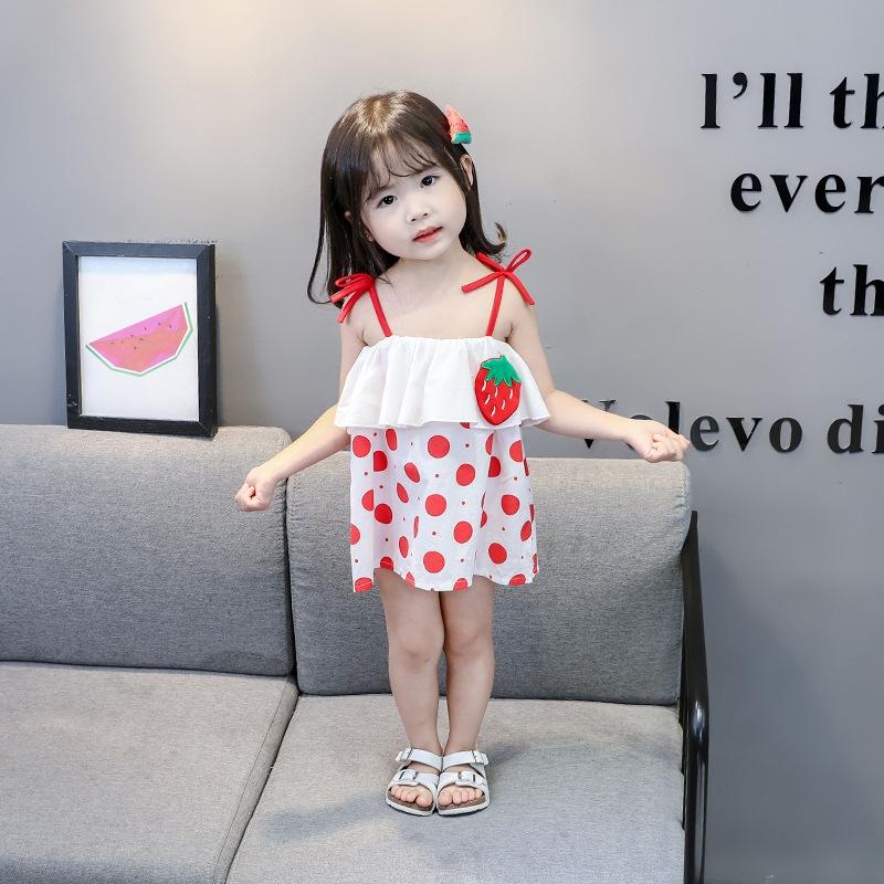 Đầm đi biển xinh cho bé gái nhiều họa tiết
