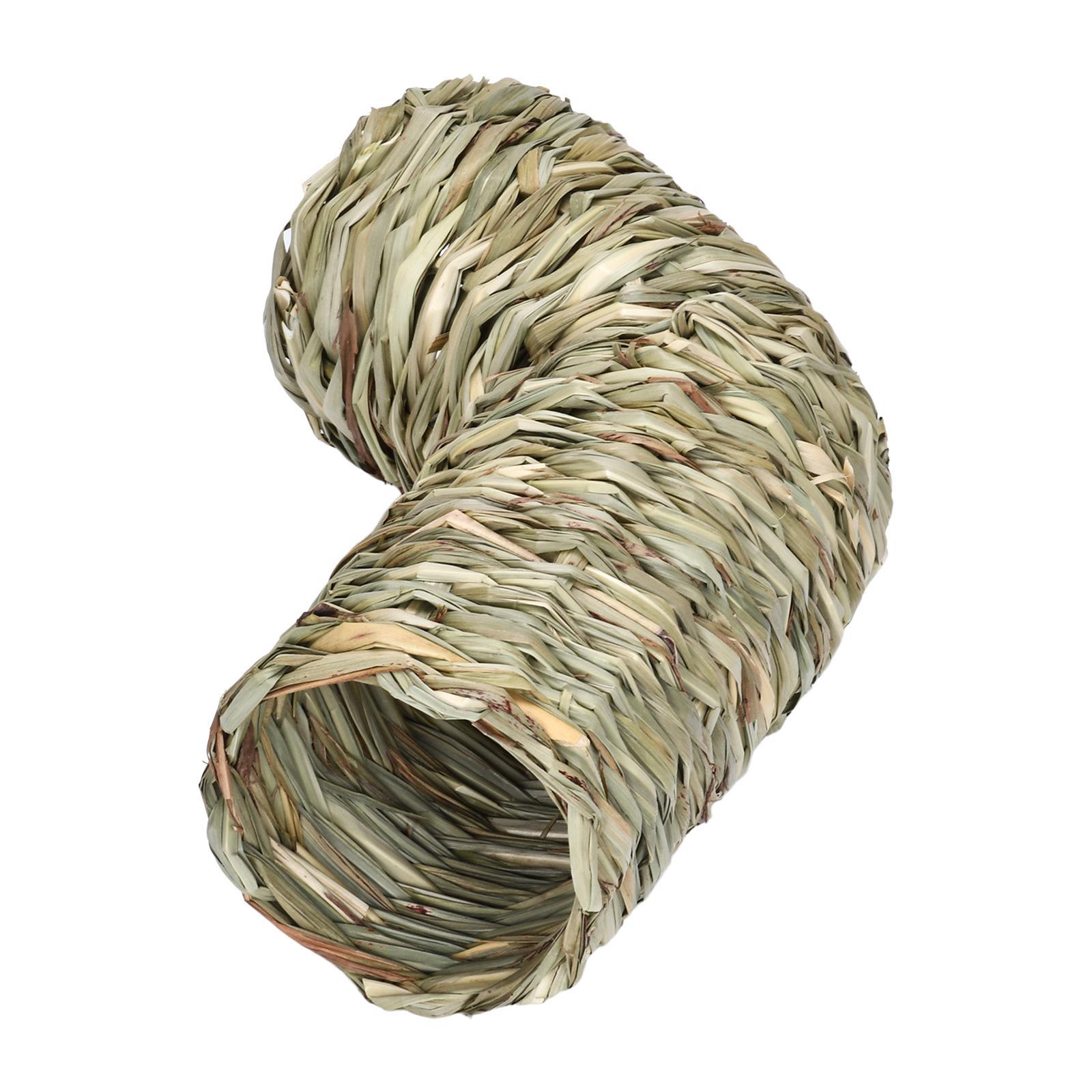 Hamster Grass Tunnel Tunnel Hideaway Durable Bunny Toy Pet Supplies Rabbit Tunnel Tube Nest for Chinchilla Hedgehog Gerbils Ferrets