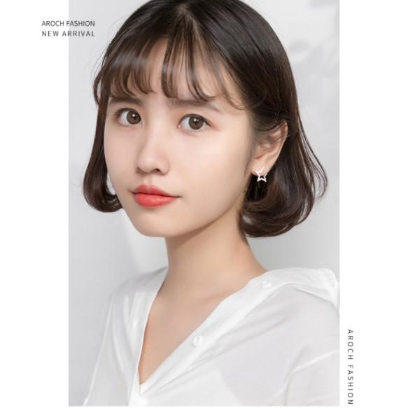Khuyên tai bạc Ý s925 sao nhỏ 5 cánh lạ mắt G3744 - AROCH Jewelry