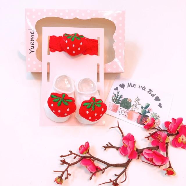 Set tất thú + băng đô sơ sinh