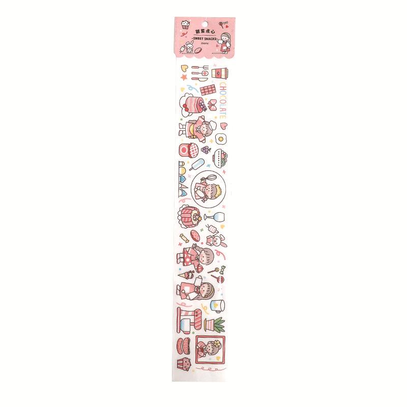 Cuộn Băng Dính Sticker Nhãn Dán Washi Dùng Trang Trí Sổ Lưu Bút ST173