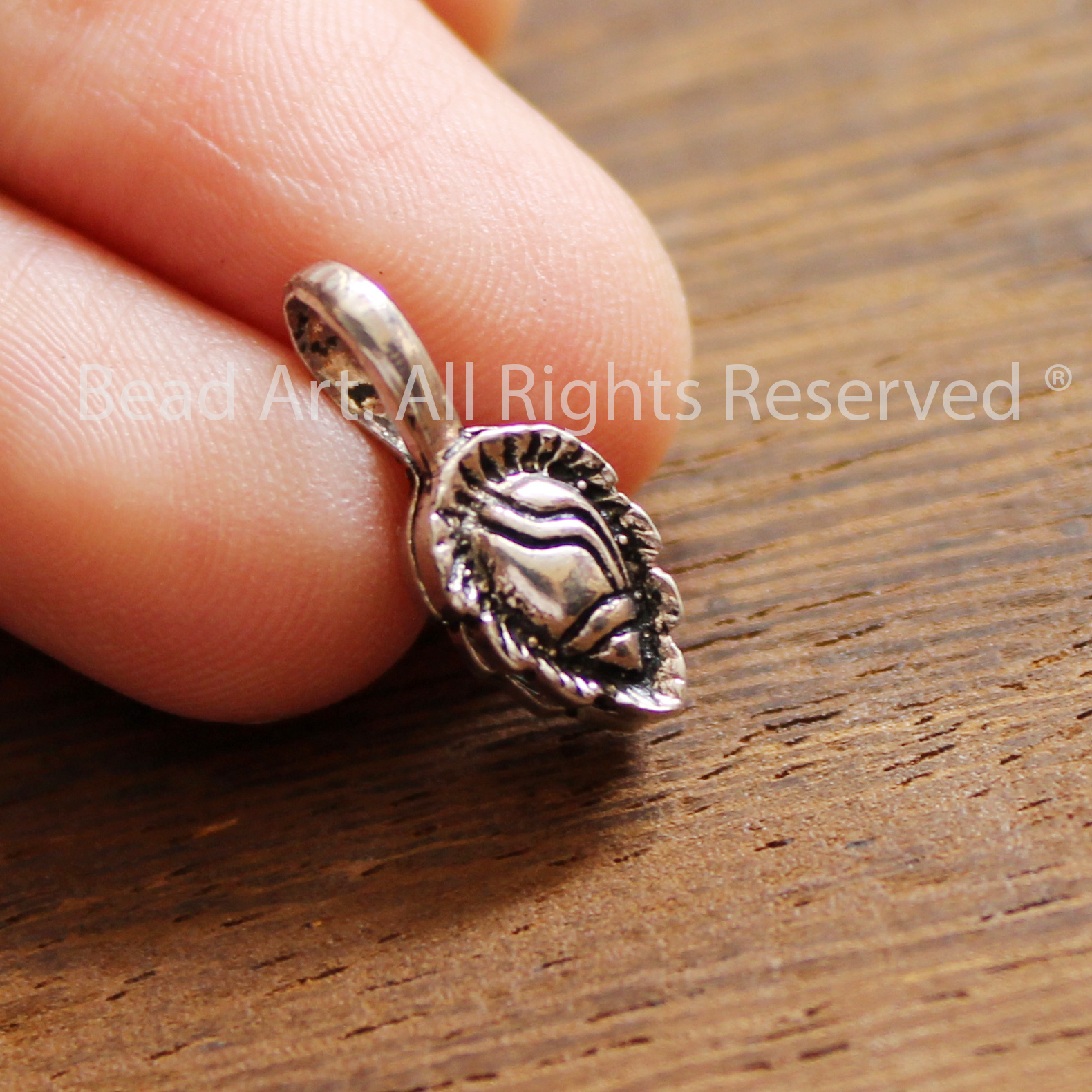 Charm Treo Nụ Hoa Sen Bạc 925, Phụ Kiện Phối Vòng Tay, Chuỗi Hạt, Trang Sức Phong Thuỷ - Bead Art