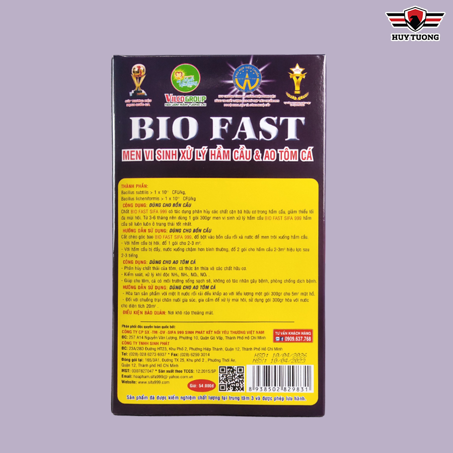 Bột Men Vi Sinh Xử Lý Hầm Cầu SiFa Bio Fast Chống Hôi và Đầy (300gr)