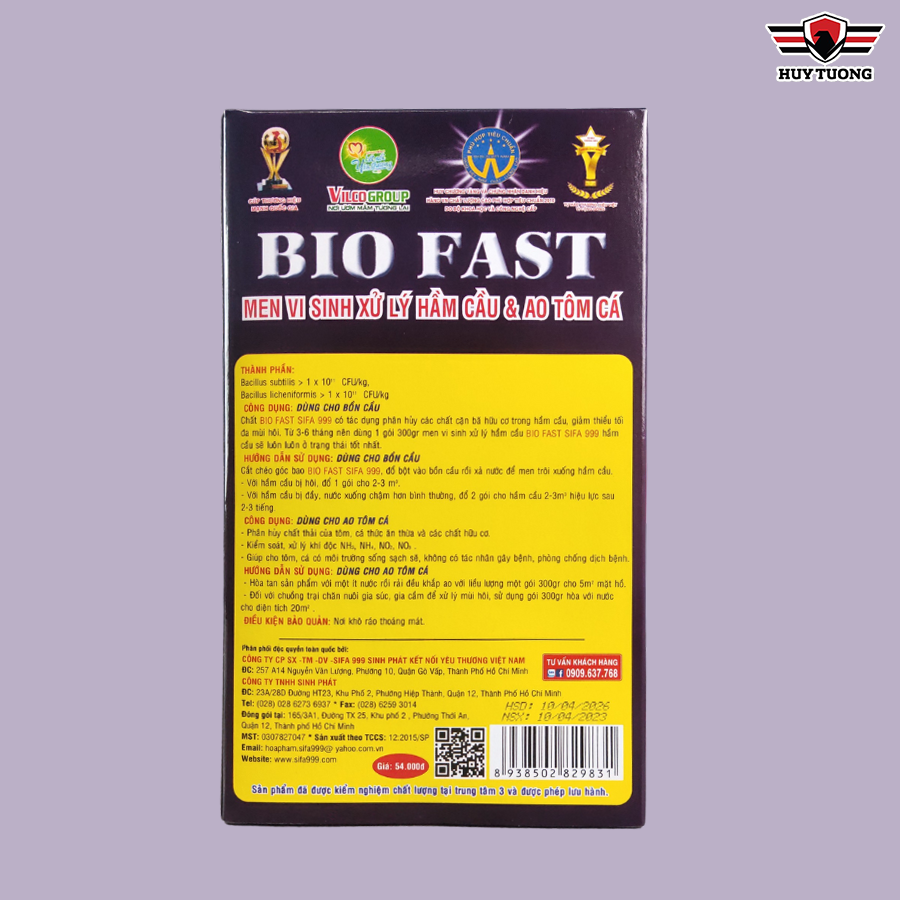 Bột Men Vi Sinh Xử Lý Hầm Cầu SiFa Bio Fast (300gr)