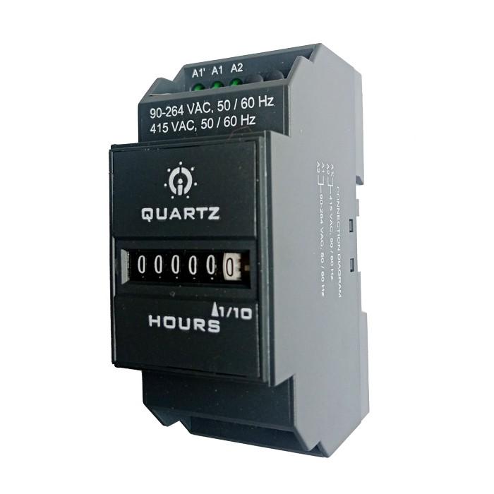 Bộ đếm giờ Hour Meter, 6 số, điện tử, gắn lên thanh Din rail -GIC