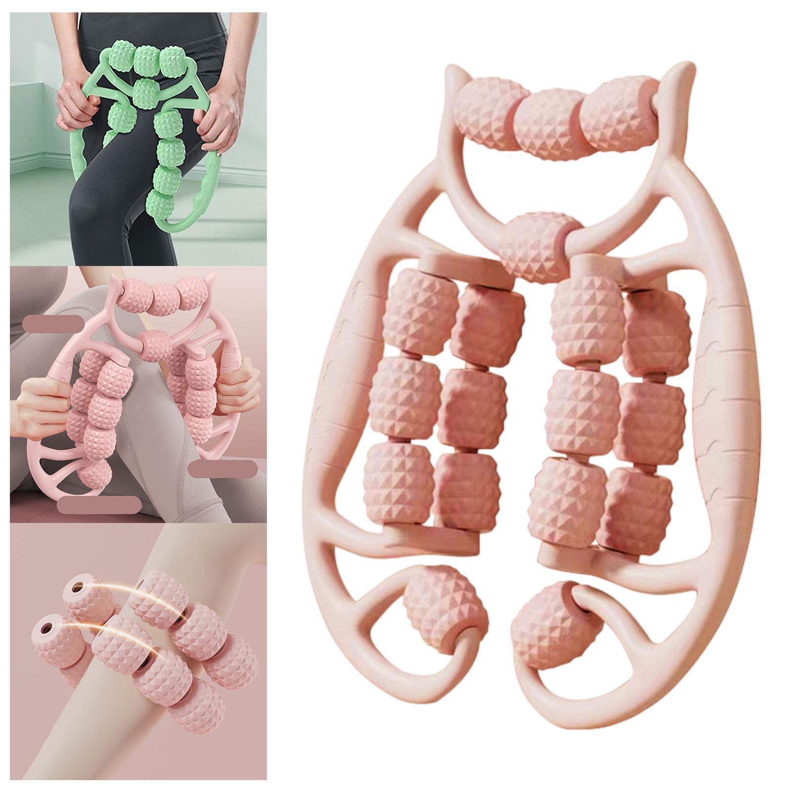 , Massage Roller Foam Roller Massage Machine Handheld Leg Massage Roller Clamp Leg Roller for Arm Calf Thigh Full Body