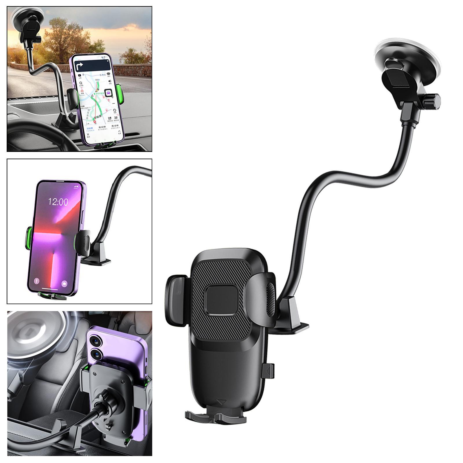 Car Phone Holder Automatic Phone Mount Sturdy Dashboard Mini Car Phone Mount