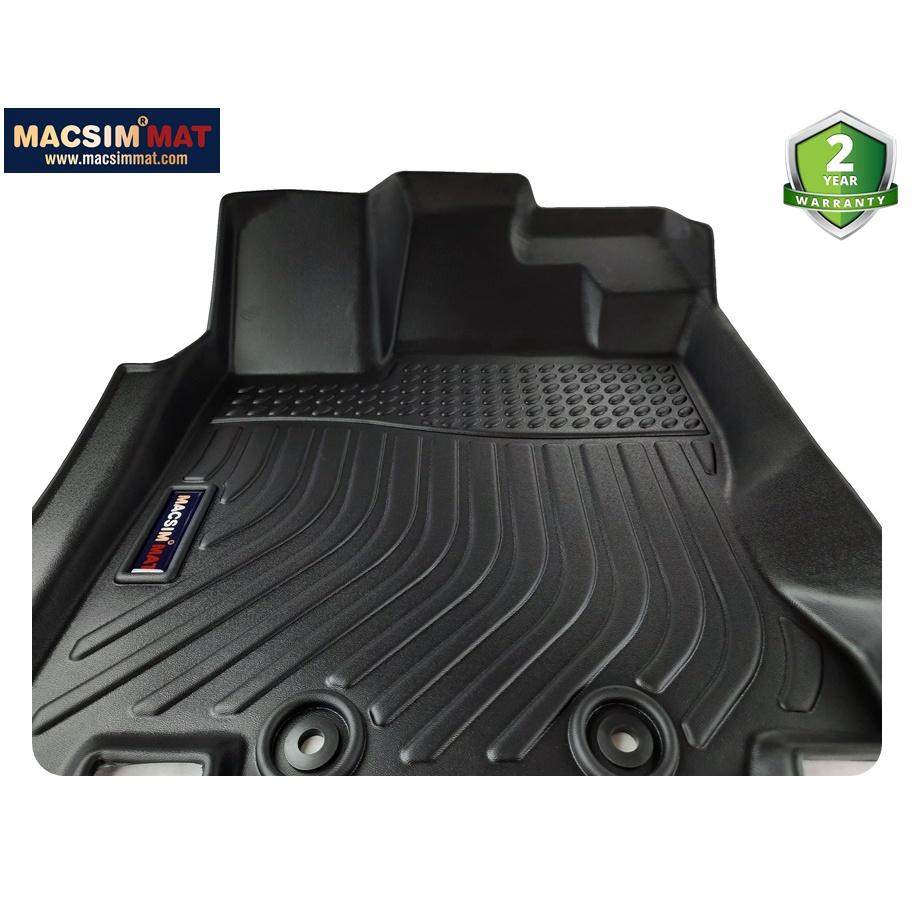 Thảm lót sàn xe ô tô Infiniti QX60 2014 - nay Nhãn hiệu Macsim chất liệu nhựa TPV cao cấp màu đen