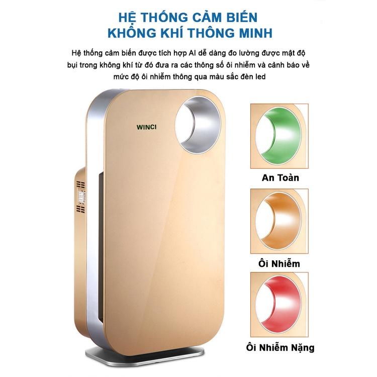 Máy lọc không khí WINCI, Lọc bụi mịn, khử độc, diện tích lọc 50m². Hàng chính hãng.