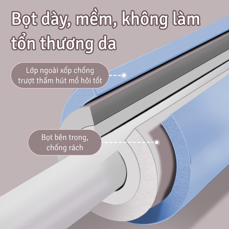 BG Gậy Tập Lưng, Vai GREY, Chống Gù, Uốn Thẳng Lưng, Gậy Tập Yoga