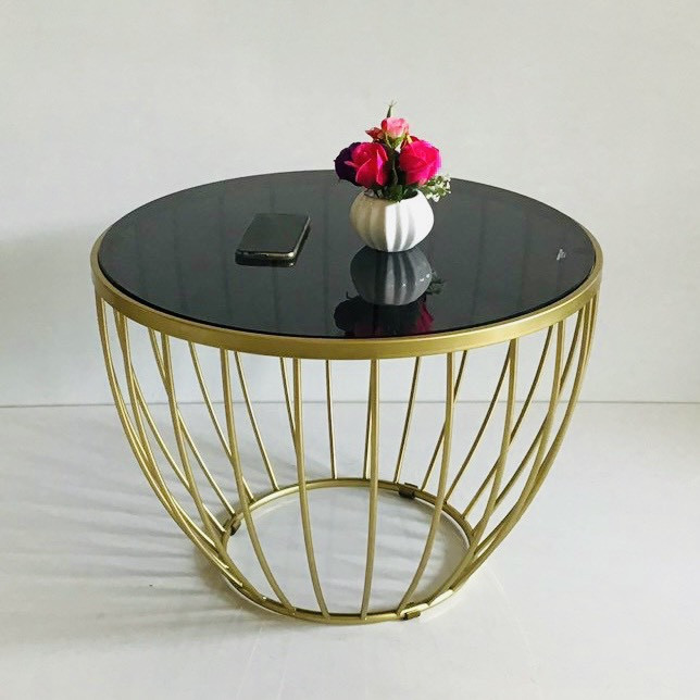 Bàn trà chén BTMSF8 Juno Sofa mặt kính cường lực mẫu mới