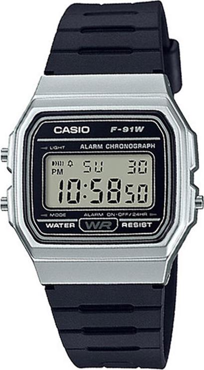 Đồng Hồ Nam Dây Cao Su Casio F-91WM-7ADF (38.2 x 35.2 mm)