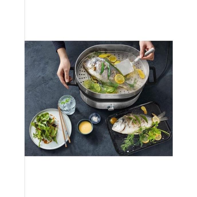 Nồi Lẩu Hấp WMF Hot Pot Lono, Nồi Lẩu Điện 2 Ngăn, Dung Tích 3.6L, Chất Liệu Thép Không Gỉ, Nhập Đức, BH 12 Tháng, Hàng Chính Hãng