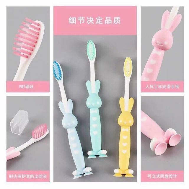 Set 4 Bàn Chải Xuất Nhật Cho Bé (thỏ, gấu)