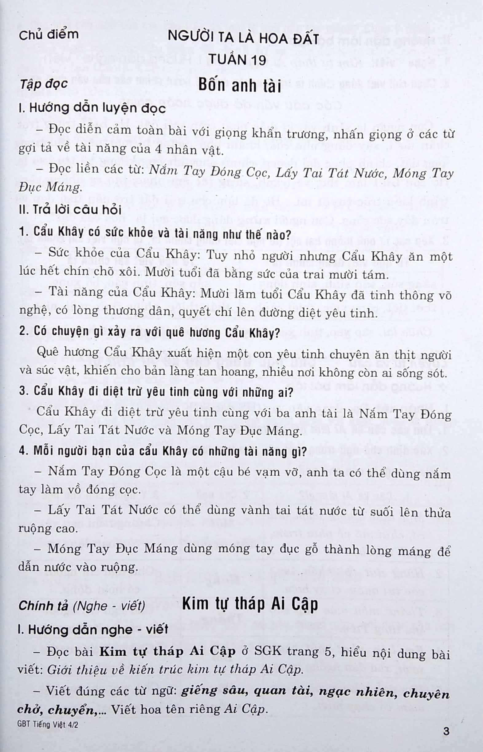 Giải Bài Tập Tiếng Việt 4