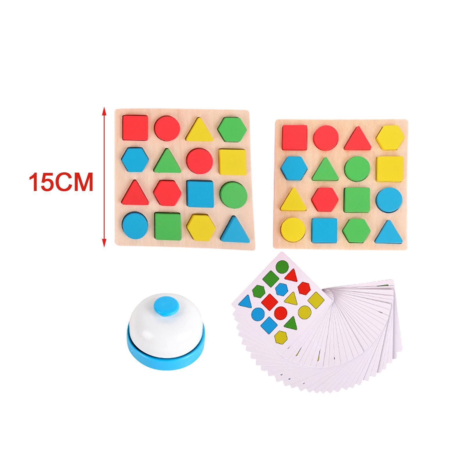 Geometric Shape Matching Board Game Educational Puzzle Toy for Toddlers