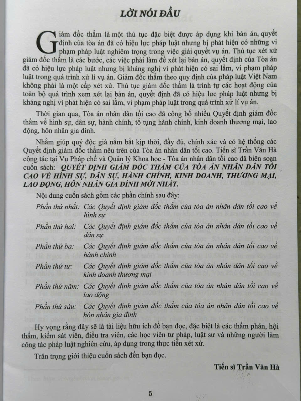 Sách Quyết Định Giám Đốc Thẩm Của Tòa Án Nhân Dân Tối Cao Về Hình Sự, Dân Sự, Hành Chính, Kinh Doanh, Thương Mại, Lao Động, Hôn Nhân Gia Đình (V2432A)