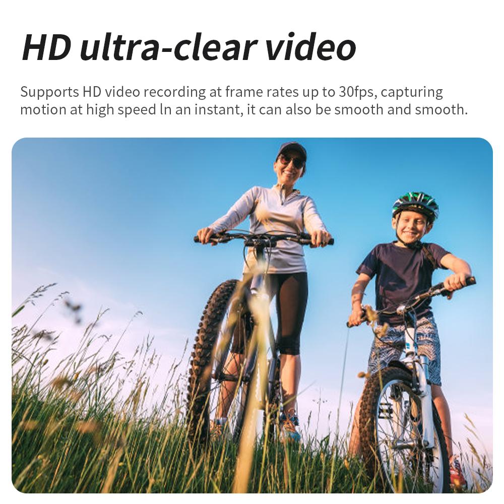 1.3 "Máy ảnh hành động màn hình Pocket cam 270 ° WiFi camera mini có thể quay vòng video xe đạp xe đạp xe đạp DV
