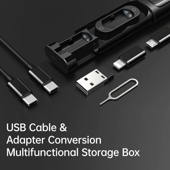 Bộ Dụng Cụ Chuyển Đổi Đa Năng Mcdodo Multifunctional Storage Box (Cable+ Connector+ SIM Eject Pin+ Card Slot) (Hàng chính hãng)