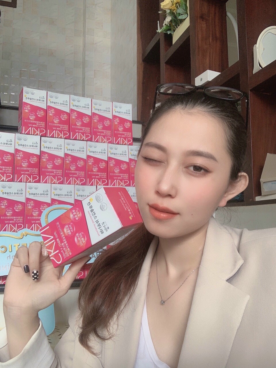Viên uống chống nắng HoneyBush Skin Solution Hàn Quốc 120 viên