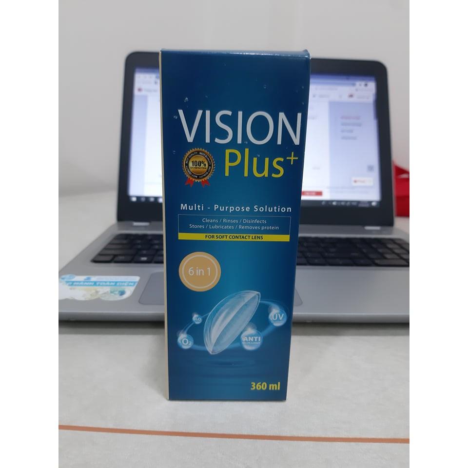 Dung Dịch Ngâm Kính Áp Tròng Vision Plus + loại 360ml