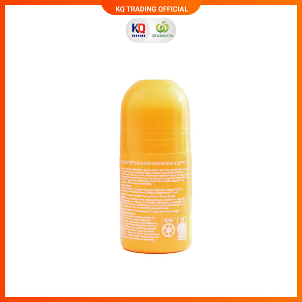 Kem chống nắng phổ rộng Woolworths Kids Sunsreen Every day SPF 50+ 75ml nhập khẩu Australia