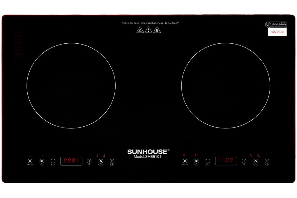 Bếp từ đôi Sunhouse SHB9101 - Hàng Chính Hãng