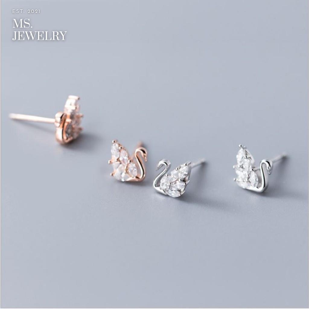 Khuyên Tai Bạc S925 Đính Đá Cz KS15