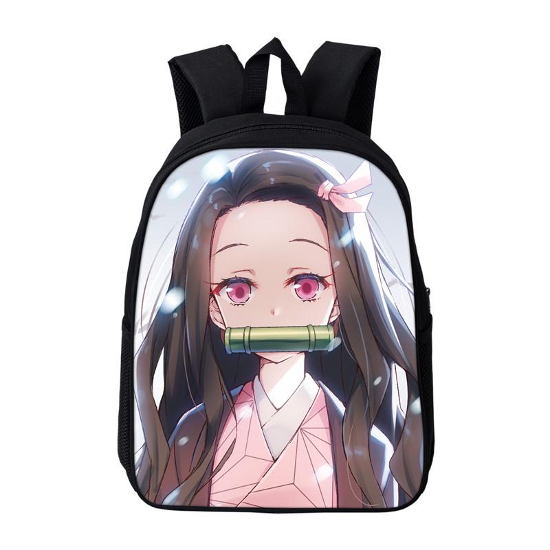 Anime Kamado Nezuko Ba Lô Cho Bé Demon Slayer Mẫu Giáo Túi Bookbags Trẻ Em Mini Trường Túi Trẻ Em Mầm Non Có Túi