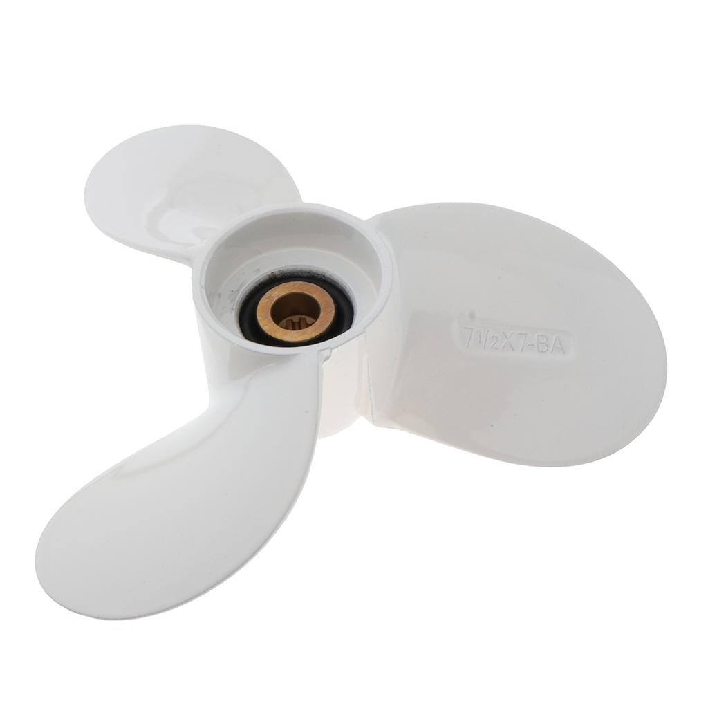 Aluminum Alloy Marine Boat Yacht Propeller 4-5-6HP Fit for Yamaha 7 1/2x7-BA