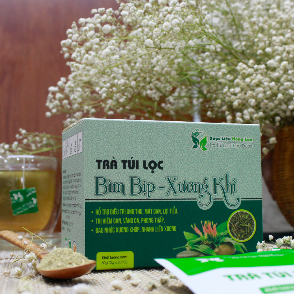 Trà Túi Lọc Bìm Bịp - Xương Khỉ 60g (20gói x 3g) Dược Liệu Hồng Lan