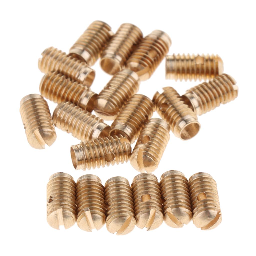 Phép Lạ Chiếu Thiết Thực 20 Chiếc Đồng Saxophone Điều Chỉnh Ốc Vít Sax Chi Tiết Sửa Chữa, Vàng
