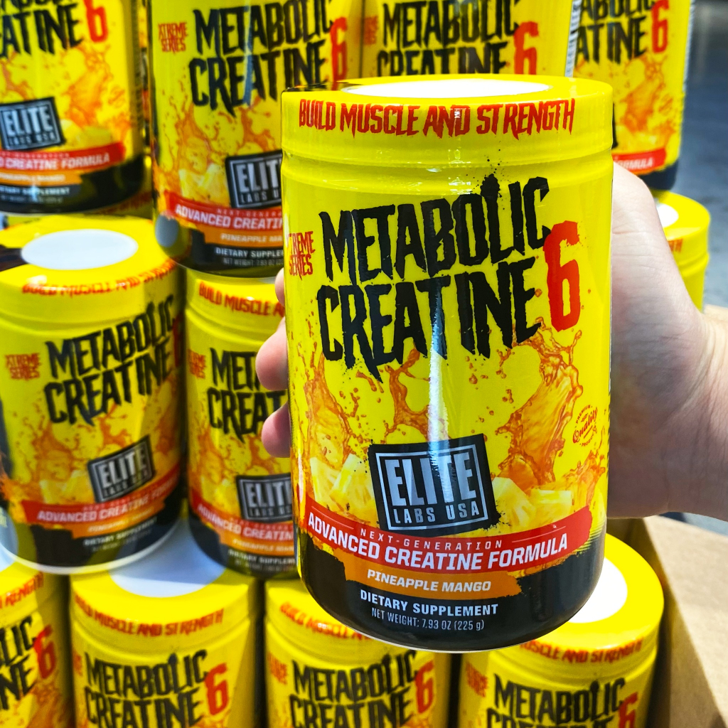 Creatine Metabolic tăng cường sức mạnh cơ bắp vị xoài đào Elite Labs - sữa bổ sung sức khỏe trong tập luyện