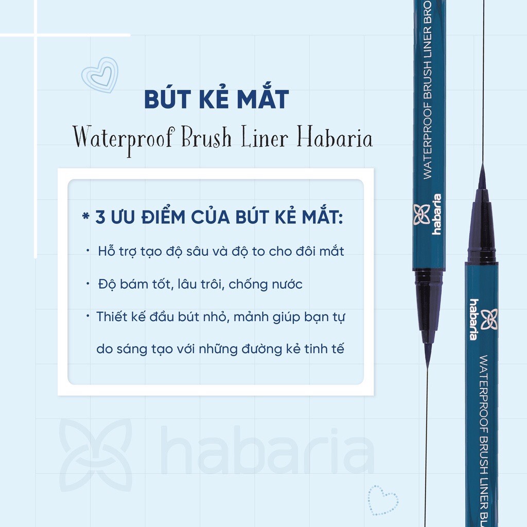 Dạ Kẻ Mắt Habaria Waterproof Brush Liner