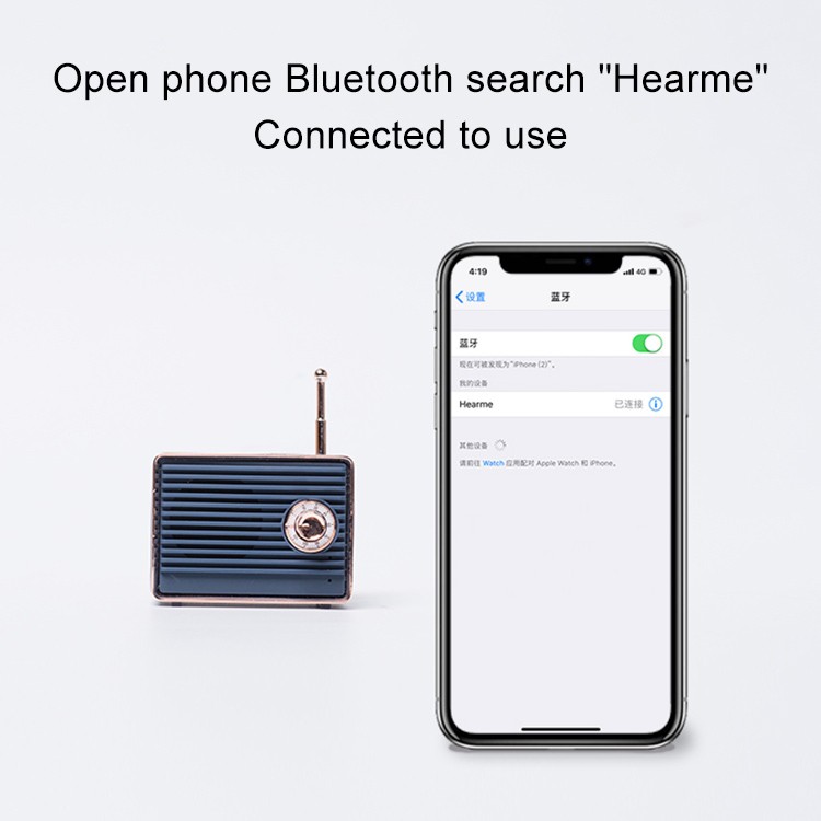 Loa Bluetooth Hình Chiếc Radio Cổ Nhỏ, Xinh