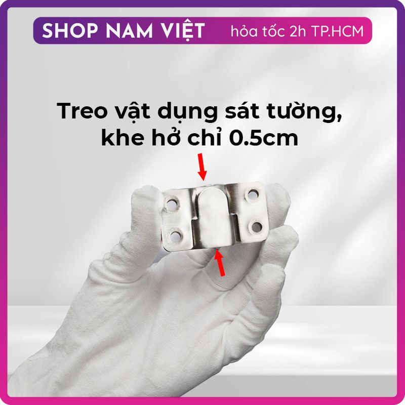 Móc Treo Tranh, Treo Vật Dụng Trong Nhà Chịu Lực (Kèm Vít)