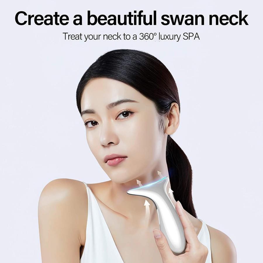 Máy nâng cơ mặt, Giảm nhăn, Tăng sinh collagen, Công nghệ Nhật Bản Cổ thiên nga DRU - Hàng Chính Hãng