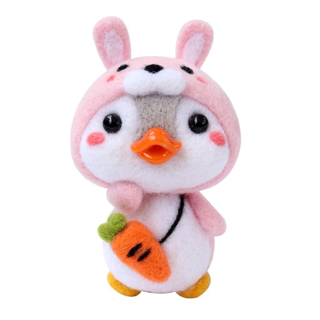 Rabbit Penguin Felt Kits Felting Wool Felting